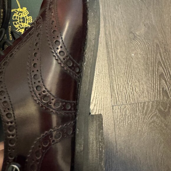 Church’s Polish Binder Burgundy Brogues Size 37 Preowned Leather Dress Shoes - Picture 16 of 16